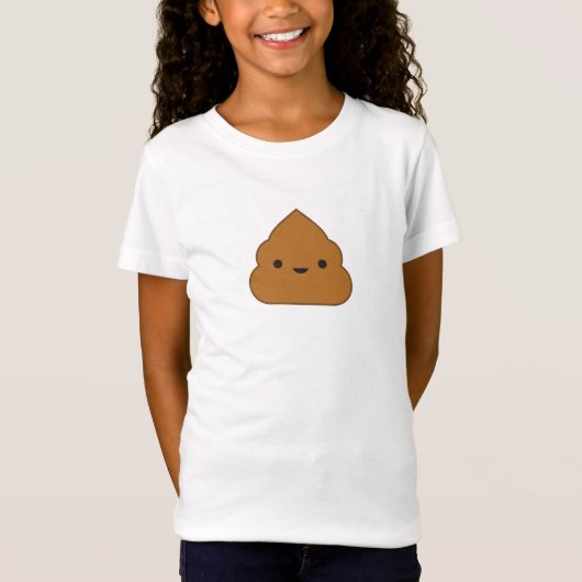 Kawaii Poop T-shirt (Voorkant)