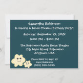 Kawaii Popcorn Filmthema Partij Kaart (Achterkant)