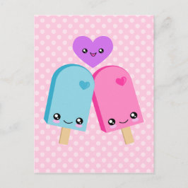 Kawaii Popsicles BFF Briefkaart