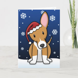 Kawaii Portugees Podengo kerst Kaart