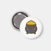 Kawaii Pot of Gold Magneet (Voorkant / Achterkant)