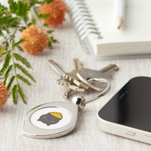 Kawaii Pot of Gold Sleutelhanger (Zijkant)