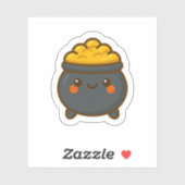 Kawaii Pot of Gold Sticker (Vel)