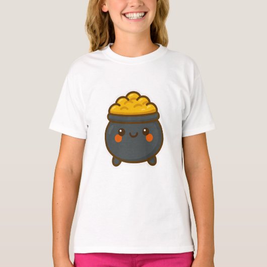 Kawaii Pot of Gold T-shirt (Voorkant)