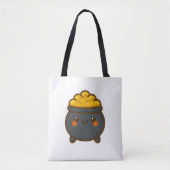 Kawaii Pot of Gold Tote Bag (Voorkant)