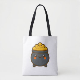 Kawaii Pot of Gold Tote Bag