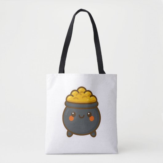 Kawaii Pot of Gold Tote Bag (Voorkant)