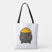 Kawaii Pot of Gold Tote Bag (Achterkant)