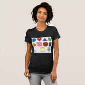 Kawaii Preschool Shapes T-shirt (Voorkant volledig)