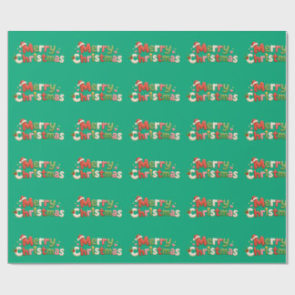 Kawaii Prettig Kerstfeest Cadeaupapier