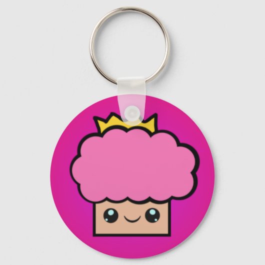 Kawaii Princess Cupcake Sleutelhanger (Voorkant)