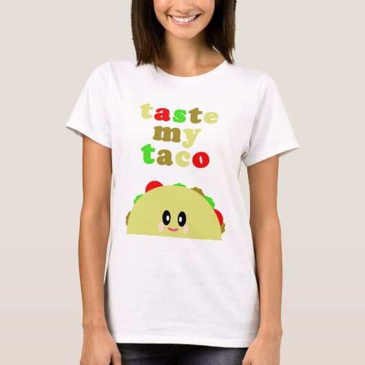 KAWAII PROEF MIJN TACO SCHATTIG T-SHIRT (Voorkant)