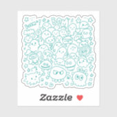 Kawaii Publiek Sticker (Vel)