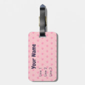 Kawaii Pug Bagagelabel (Achterkant verticaal)