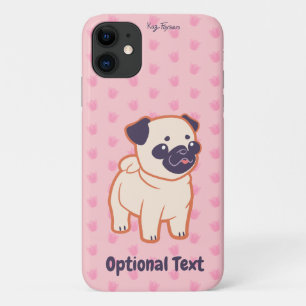 Kawaii Pug Case-Mate iPhone Case