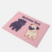 Kawaii Pug Deurmat (Schuin)