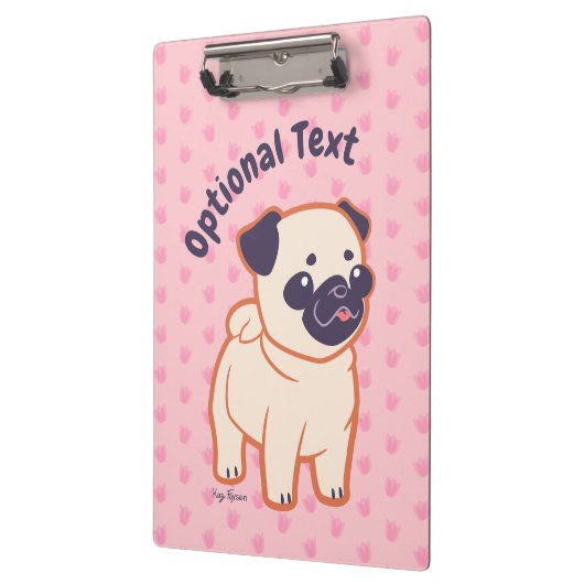 Kawaii Pug Klembord (Links)