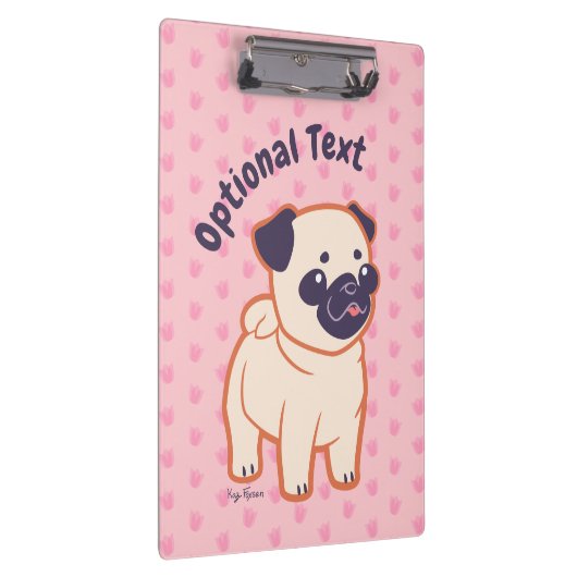 Kawaii Pug Klembord (Rechts)