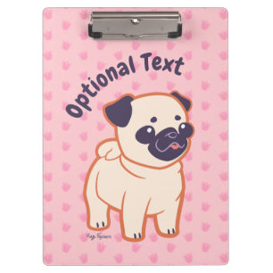 Kawaii Pug Klembord