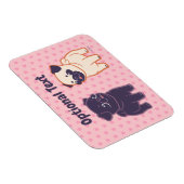 Kawaii Pug Magneet (Rechterzijde)