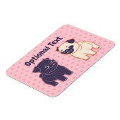 Kawaii Pug Magneet (Linkerzijde)