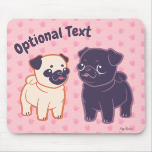 Kawaii Pug Muismat