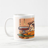 Kawaii Pugsgiving Mug – Feast Mode Activated! Koffiemok (Links)