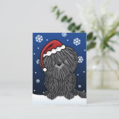 Kawaii Puli Christmas Briefkaart (Staand voorkant)