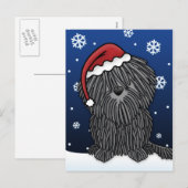 Kawaii Puli Christmas Briefkaart (Voorkant / Achterkant)