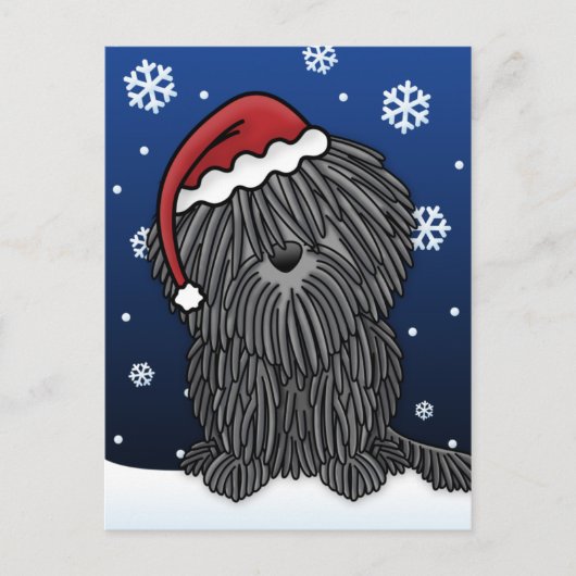 Kawaii Puli Christmas Briefkaart (Voorkant)