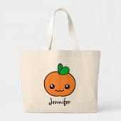 Kawaii Pumpkin Halloween Persoonlijke Canvas tas (Voorkant)