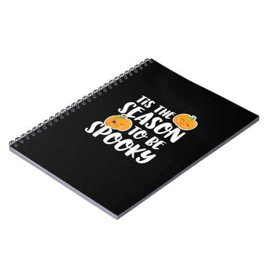 Kawaii Pumpkin Tis The Season Spooky Notitieboek (Linkerzijde)
