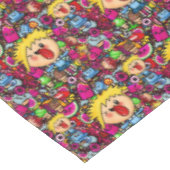 Kawaii Punk Party Doodles Personalized Tafelkleed (Gekanteld)