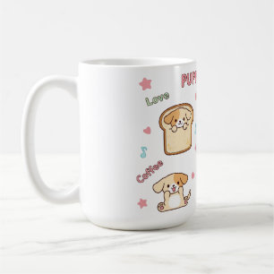 Kawaii Puppy Dream Illustratie   Schattigee striph Koffiemok