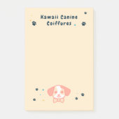 Kawaii puppy huisdier zitten post-it® notes (Voorkant)