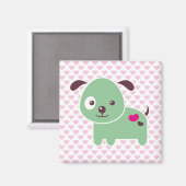 Kawaii puppy magneet (Voorkant / Achterkant)