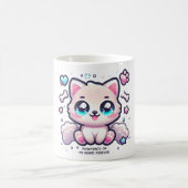 Kawaii Puppy Mok Pawprints op mijn hart, voor alti (Center)