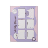 Kawaii Puppy Weekly Planner Notitieblok (Linkerzijde)