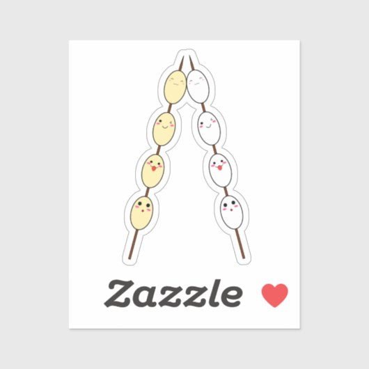 Kawaii Quail Egg Vinyl Sticker (Vel)