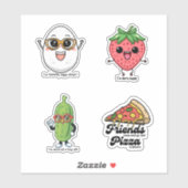 Kawaii Quartet Delights Schattig Karakter sticker  (Vel)