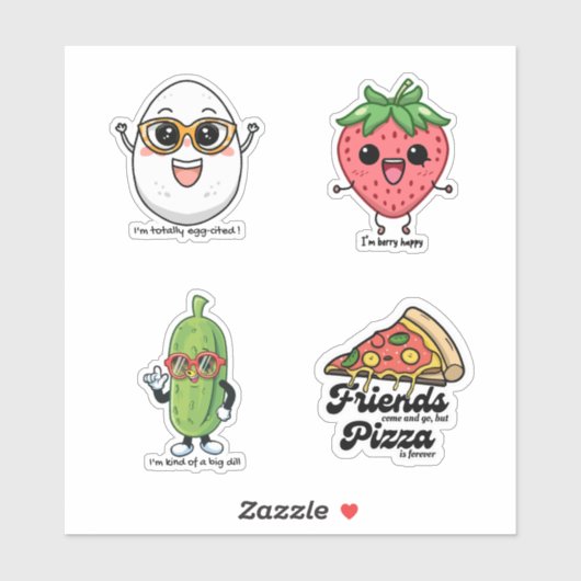 Kawaii Quartet Delights Schattig Karakter sticker  (Vel)