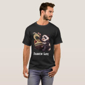 Kawaii Ra Japanese Asian Noodles Panda T-shirt (Voorkant volledig)