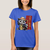 Kawaii Racoon - Lucky Tanuki T-shirt (Voorkant)
