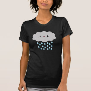 Kawaii Rain Cloud damt-shirt T-shirt