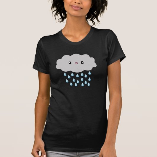Kawaii Rain Cloud damt-shirt T-shirt (Voorkant)