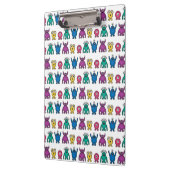 Kawaii Rainbow Alien Monsters Pattern Klembord (Links)