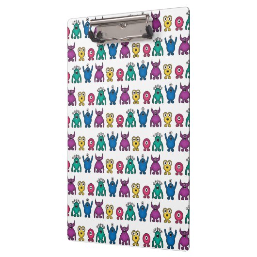 Kawaii Rainbow Alien Monsters Pattern Klembord (Links)
