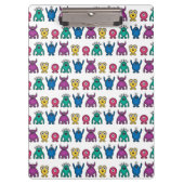 Kawaii Rainbow Alien Monsters Pattern Klembord (Voorkant)