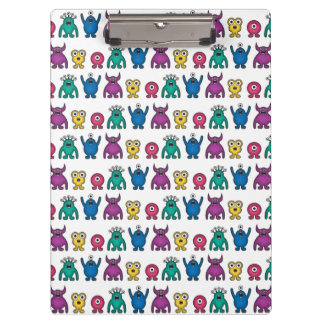 Kawaii Rainbow Alien Monsters Pattern Klembord