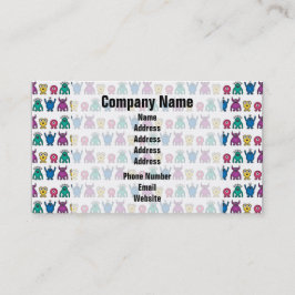 Kawaii Rainbow Alien Monsters Pattern Visitekaartje